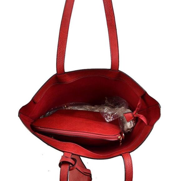 3N1 Large Soft Faux Leather Tote Handbags - Picture 3 of 5